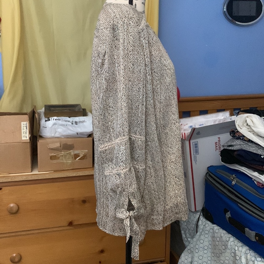 Apt. 9 Brown-Patterned Blouse - image 2